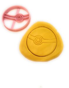 t3d cookie cutters pokeball cookie cutter, suitable for cakes biscuit and fondant cookie mold for homemade treats
