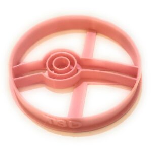 T3D Cookie Cutters Pokeball Cookie Cutter, Suitable for Cakes Biscuit and Fondant Cookie Mold for Homemade Treats