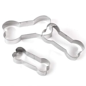 9 PCS Dog Bone Cookie Cutter Set, SourceTon Assorted Sizes Stainless Steel Dog Bone Biscuit Cookie for Homemade Treats