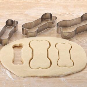 9 PCS Dog Bone Cookie Cutter Set, SourceTon Assorted Sizes Stainless Steel Dog Bone Biscuit Cookie for Homemade Treats