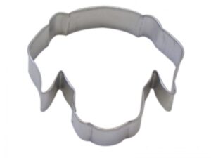 dog face cookie cutter 3.5 inch –tin plated steel cookie cutters - dog face cookie mold