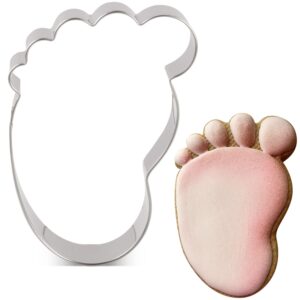 LILIAO Footprint Cookie Cutter - 2.6 x 3.8 inches - Stainless Steel
