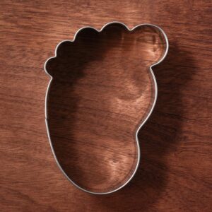 LILIAO Footprint Cookie Cutter - 2.6 x 3.8 inches - Stainless Steel