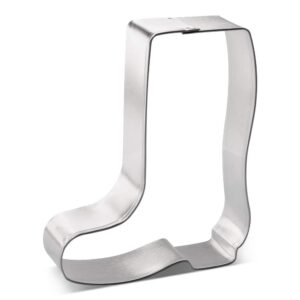 rainboot cookie cutter 3.5 inch - made in the usa – foose cookie cutters tin plated steel rainboot cookie mold