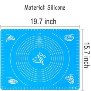 Silicone Pastry Mat Baking Mat for Rolling Dough with Measurement Non Stick Fondant Mat