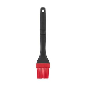 goodcook bpa-free silicone basting brush with non-slip handle, red/black