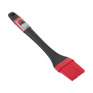 GoodCook BPA-Free Silicone Basting Brush with Non-Slip Handle, Red/Black