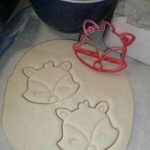 WOODLAND CREATURE FOREST ANIMAL FACES BABY SHOWER SET OF 4 COOKIE CUTTERS MADE IN USA PR1590