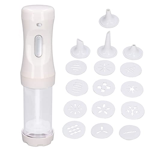 Cookie Press Maker Machine Electric Cookies Press Cake cookie design Cookies Maker Kit with 9 Discs and 1 Icing Tip for DIY Cookies Decoratin cookie press discs for