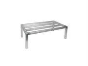 winco 20-inch by 36-inch dunnage rack, 12-inch high, 1800-pound capacity, medium, aluminum