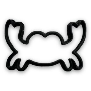 crab cookie cutter with easy push design (4 inches)