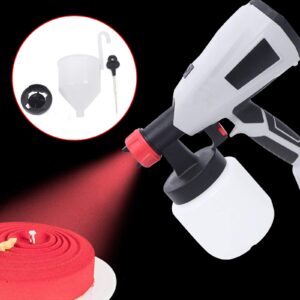 Chocolate Spray Gun Art Craft Decorating Airbrush Pastry Cake Decor Baking Sandblasting Machine for Cakes, Cupcakes, Cookies & Desserts Decoration, with Spray Nozzle and Spool 800ml (110V)