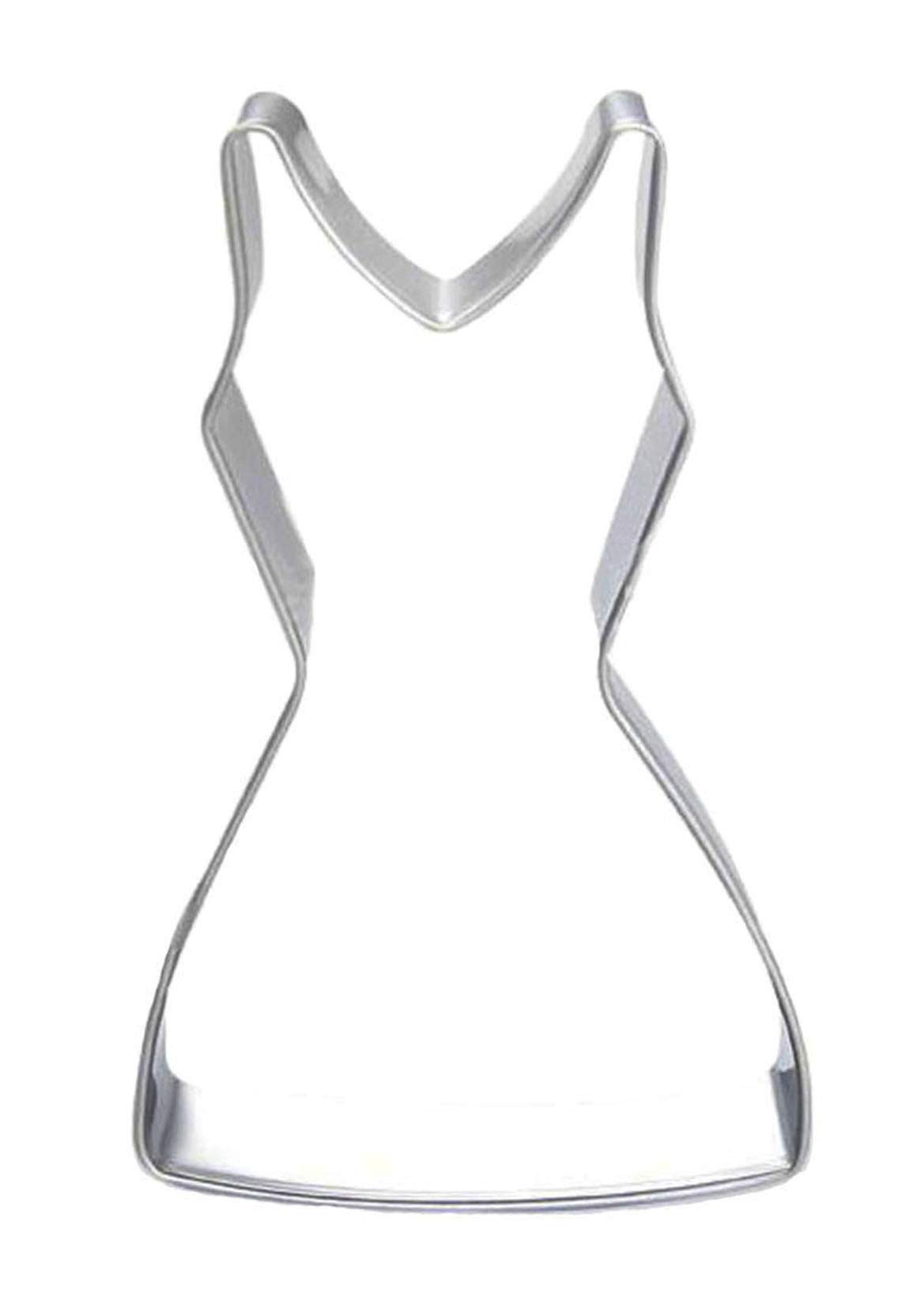 WJSYSHOP Woman's One-piece Dress Cookie Cutter Stainless Steel