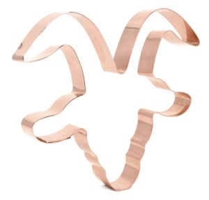 goat head copper farm animal cookie cutter