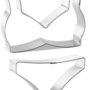 Bikini Bathing Swim Suit Cookie Cutter 2 Piece Set from The Cookie Cutter Shop - Bikini Top, Bikini Bottom Cookie Cutters – Tin Plated Steel Cookie Cutters