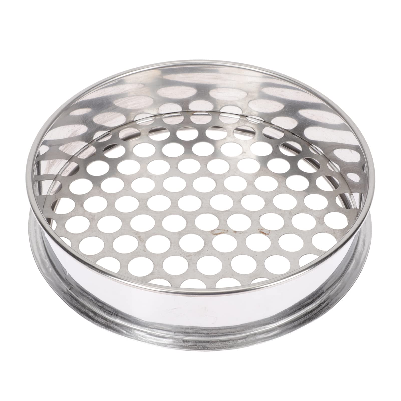 Veemoon Round Hole Sieve Stainless Steel Soil Sieve Kitchen Food Bean Sifter Sand Sifter Sand Sifter Riddle Gardening Mesh Filter Blueberry Sieve for Home Kitchen Garden Use