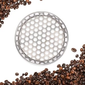 Veemoon Round Hole Sieve Stainless Steel Soil Sieve Kitchen Food Bean Sifter Sand Sifter Sand Sifter Riddle Gardening Mesh Filter Blueberry Sieve for Home Kitchen Garden Use