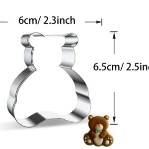 WJSYSHOP Teddy Bear Shape Cookie Cutter - B