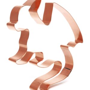Dragon with Wings Cookie Cutter 4.5 X 4.75 - Handcrafted Copper Cookie Cutter by The Fussy Pup