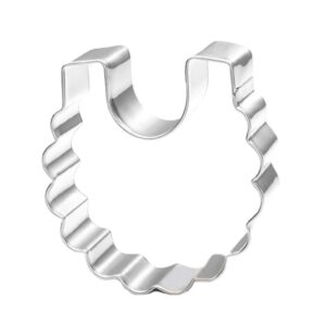 WJSYSHOP Baby Bib Cookie Cutter Stainless Steel