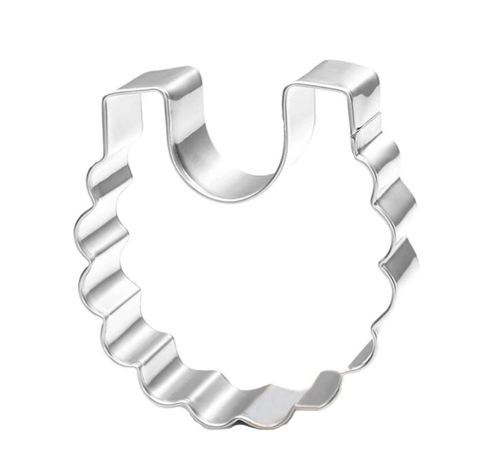 WJSYSHOP Baby Bib Cookie Cutter Stainless Steel