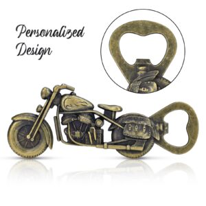 OEAGO Gifts for Men Dad Fathers Day from Daughter Son Wife Motorcycle Bottle Opener Unique Birthday Gifts for Him Husband Grandfather Bronze Beer for Bar Party