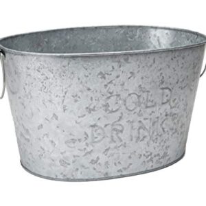 Mind Reader Beverage Bucket, 17.25"L x 11"W x 9.5"H, Silver