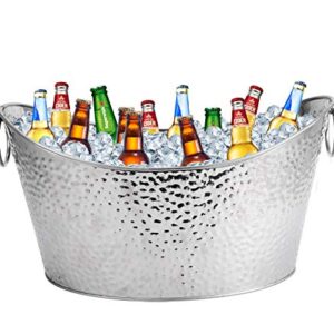 Stainless Steel Beverage Tubs Large Ice Bucket Drink Buckets for Parties Weddings 12L