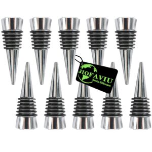 jofaviu 10 pcs resin wine bottle stoppers molds set accessories, wine stopper for silicone molds epoxy resin, stopper epoxy resin silicone molds set kits (10 metal stoppers)