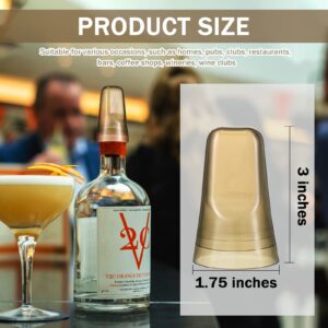 18 Pieces Translucent Liquor Pourer Covers Universal Bottle Pour Dispenser Liquor Bottle Cap Covers Liquor Bottle Covers Bottle Cover Dust Caps for Home Kitchen Tools Supplies