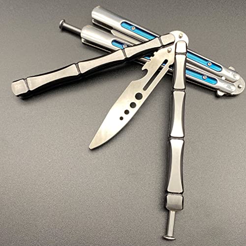 Finger Practice Multi-functional Tool with Spring Loaded Latch Bali-Bottle Opener Folding Stainless Steel Flip Player (Bamboo)