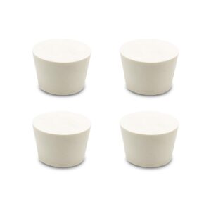 Fermentation Rubber Stoppers Solid Bungs - #7 Rubber Stopper - 4 Pack