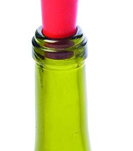 Starburst Silicone Bottle Stopper and Wine Preserver Multi Colored Corks By True