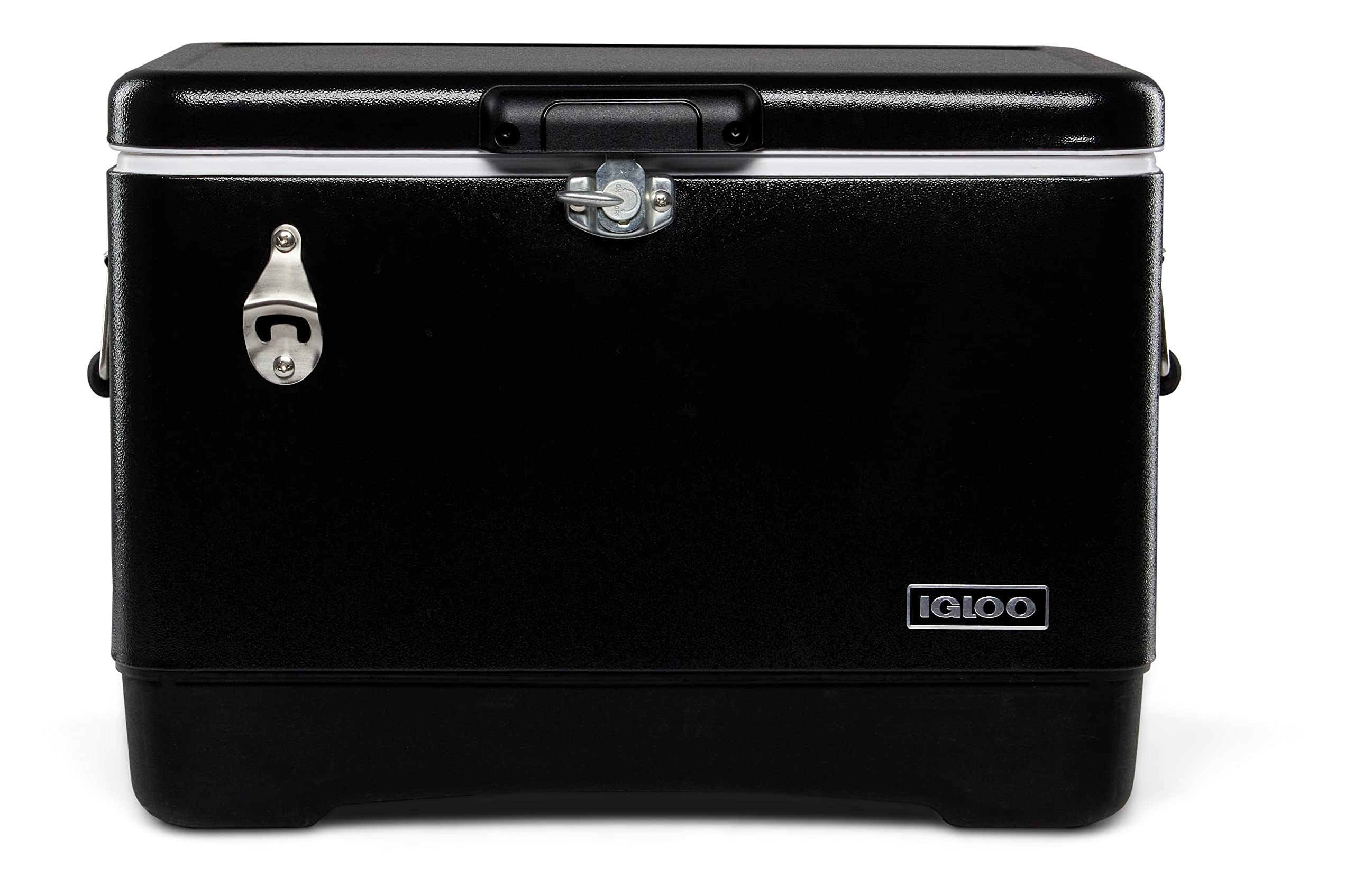 Igloo Black 54 QT Legacy Steel Belted Cooler with Bottle Opener