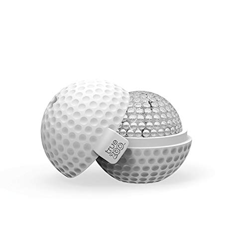 True Zoo Golf Ball Ice Mold, Dishwasher Safe Novelty Silicone 2 Inch Ice Sphere Maker for Sports Fans, Set of 1