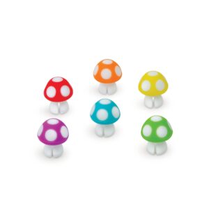 genuine fred tiny toadstools drink markers, 1 inch (5297217)