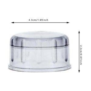 12Pack Caps of 500cc (16 oz) 700cc (24 oz) 1000cc (33 oz) Plastic Shaker Cup/Boba Bubble Milk Tea Shaker Cup Cap (Clear 12pcs)