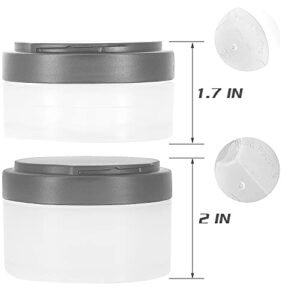 Hydro2Go 2pc Protein Jars with Pill Tray, Replacement Storage Container for 16oz Shaker Bottle with Twist & Lock on System. Perfect for Powders, Supplements in Sports Activities (gray)