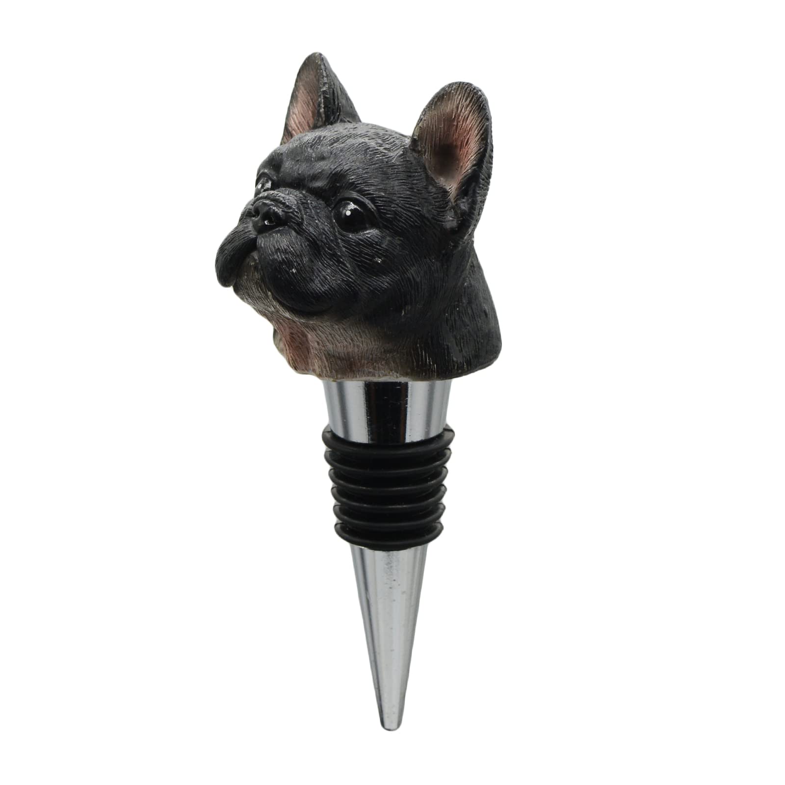 Labrador Retriever Dog Wine Bottle Stopper Decor Gift for Christmas,Thanksgiving,Black