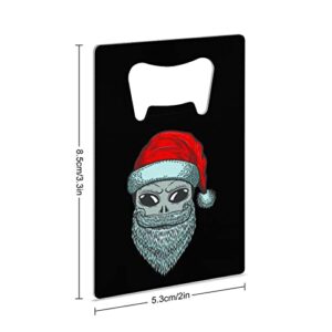 Santa Alien Credit Card Bottle Opener Stainless Steel Flat Beer Wine Bottle Opener for Party Wedding Favor