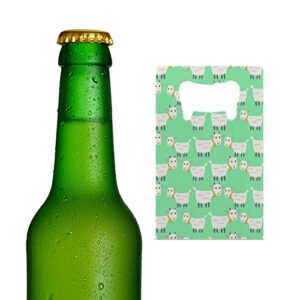 farm sheep credit card bottle opener stainless steel flat beer wine bottle opener for party wedding favor