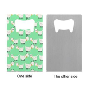 Farm Sheep Credit Card Bottle Opener Stainless Steel Flat Beer Wine Bottle Opener for Party Wedding Favor