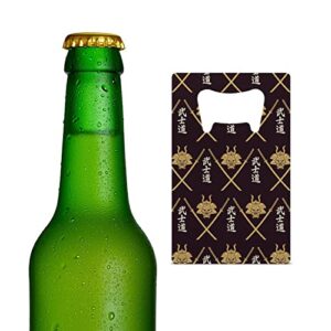 samurai credit card bottle opener stainless steel flat beer wine bottle opener for party wedding favor