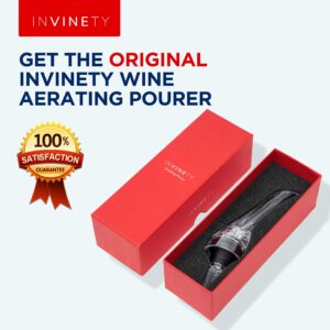 Wine Aerator Pourer by Invinety | All in one Diffuser, Decanter and Oxygenator | Enhance Wine Flavors with a Smoother Finish | Premium Aerating Decanter Spout (1)