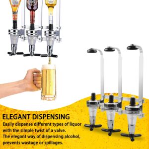 Wall Mounted Liquor Dispenser Bar Butler Drinking Pourer Wine Dispenser Machine Wall-Mounted Cocktail Tap Homebrew bar 3 Bottle by MUGLIO （30ml）