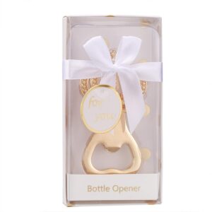 Pack of 24 Gold Crown Bottle Opener Wedding Favors,Party Favors for Guest Souvenir Gift for Baby Shower Birthday Party Decorations and Supplies by Layseri (Crown White, 24)