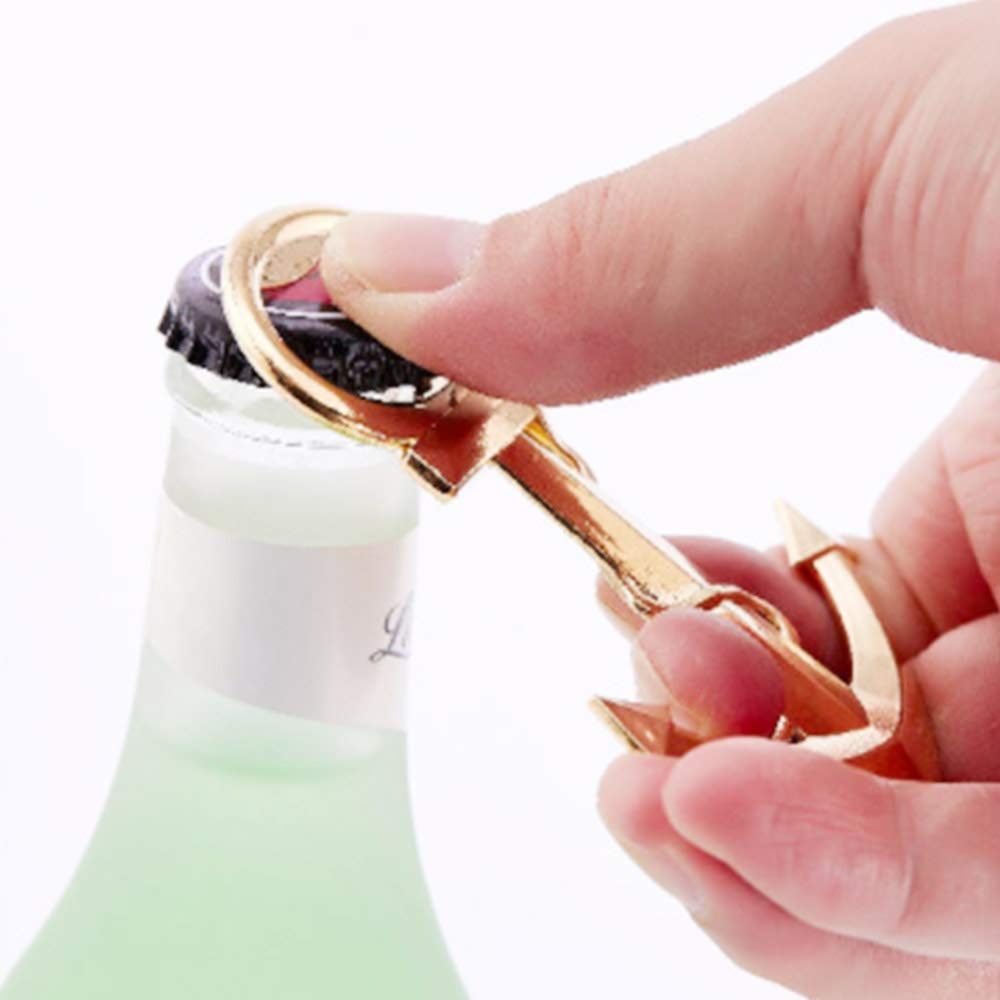 Bodosac Awtlife 30 Pcs Gold Anchor Bottle Openers Baby Shower with Bag Gifts for Guests Wedding Party Favors