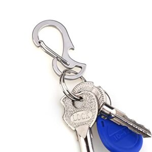 SUPDMZJ 2pcs Stainless Steel 420 Multifunctional Key Chain, Backpack Hook, Carabiner, Bottle Opener.