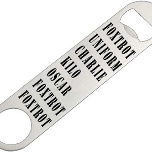 Funny Military Alphabet Speed Bottle Opener Heavy Duty Gift For Veteran