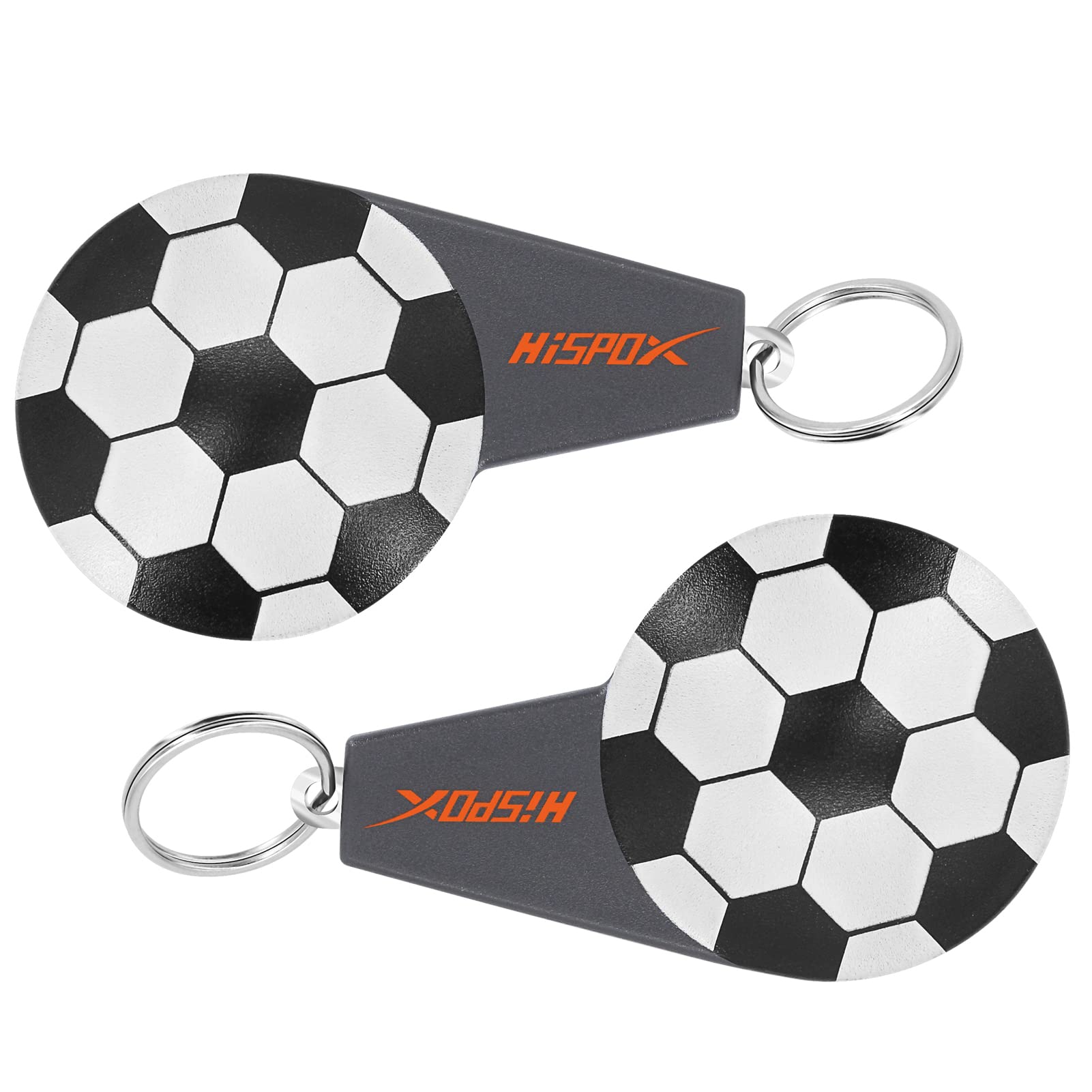 2 pcs Beer Bottle Opener with Keychain, Soccer Style Stainless Steel Flat Bottle Opener, Stick to Refrigerator for Easy Storage with Magnet, Gift for Men Husband Father